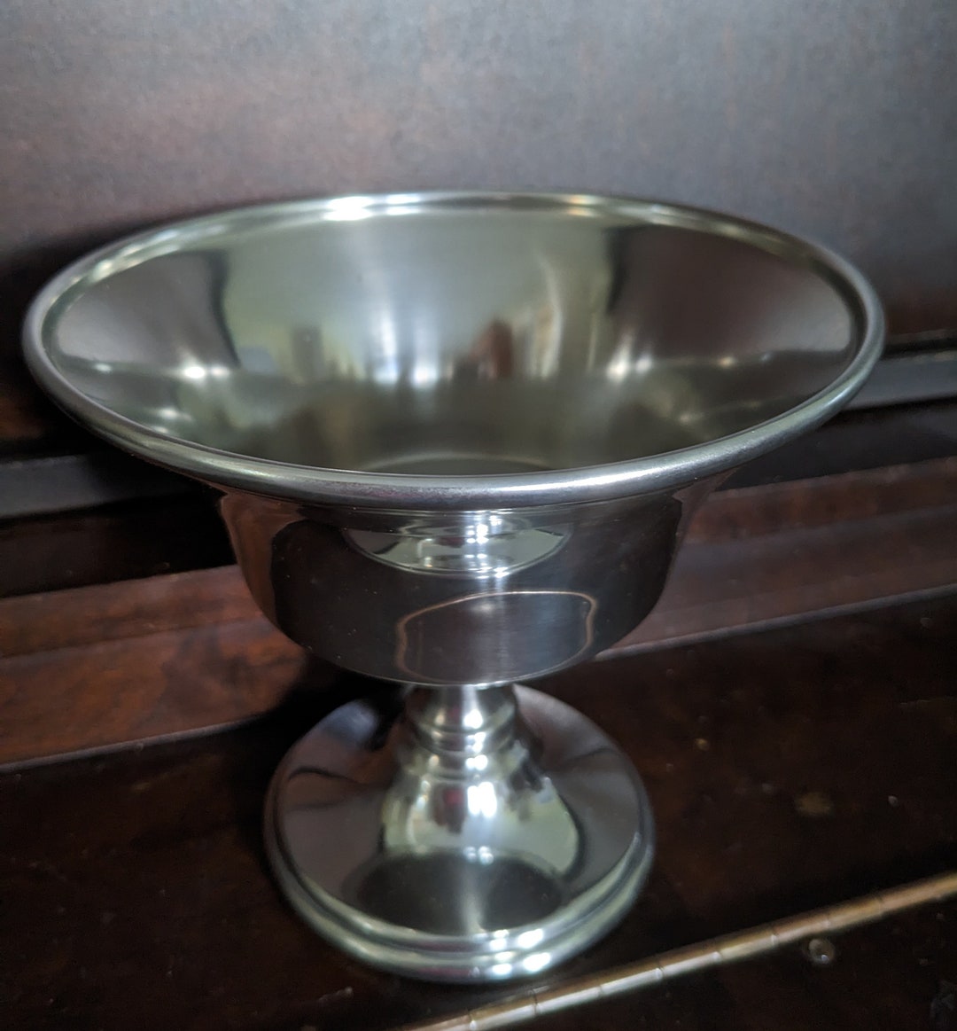 Woodbury Pewter Pedestal Compote Bowl With Certificate Retired Etsy