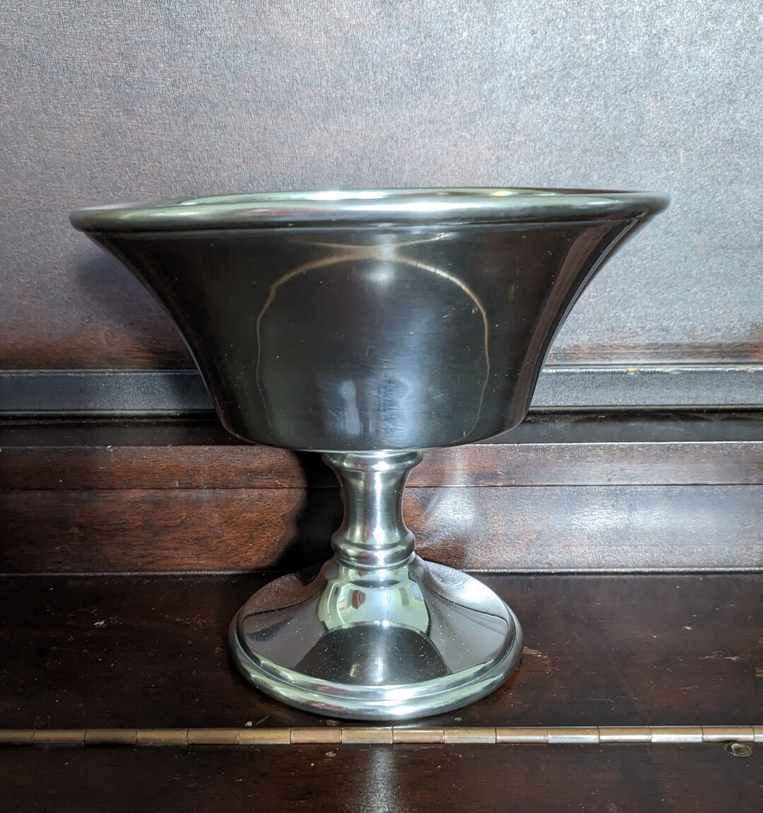 Woodbury Pewter Pedestal Compote Bowl With Certificate Retired Etsy