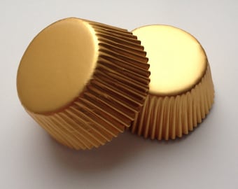 50 pcs Gold Aluminum Foil Liners wedding party cupcake liners liner Baking Cups Muffin Party Tools Supplies Food Craft Paper