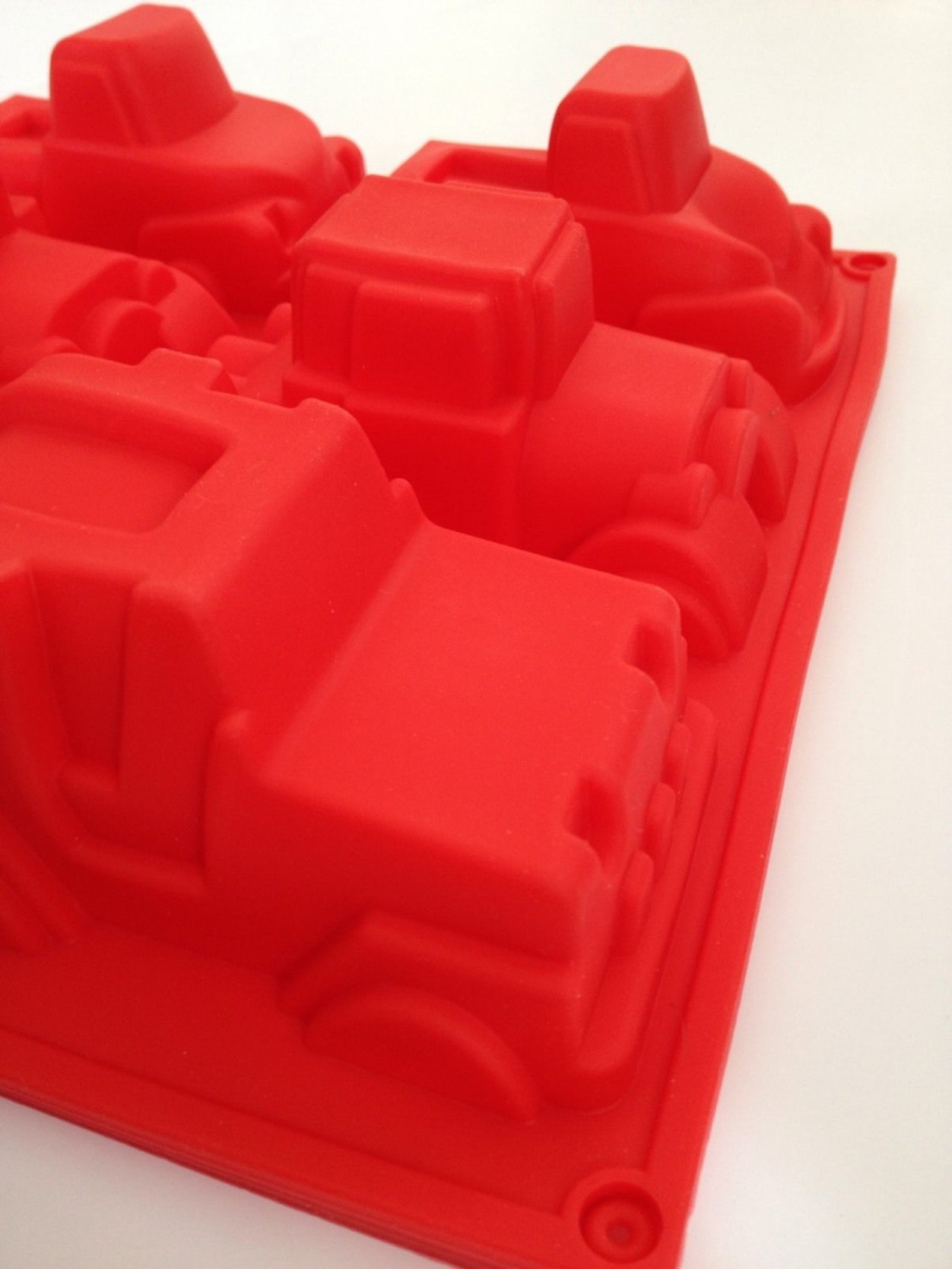 6-Cup Silicone Car & Truck Baking Mold – Chocolate, Cake, Cupcake – Dishwasher Safe