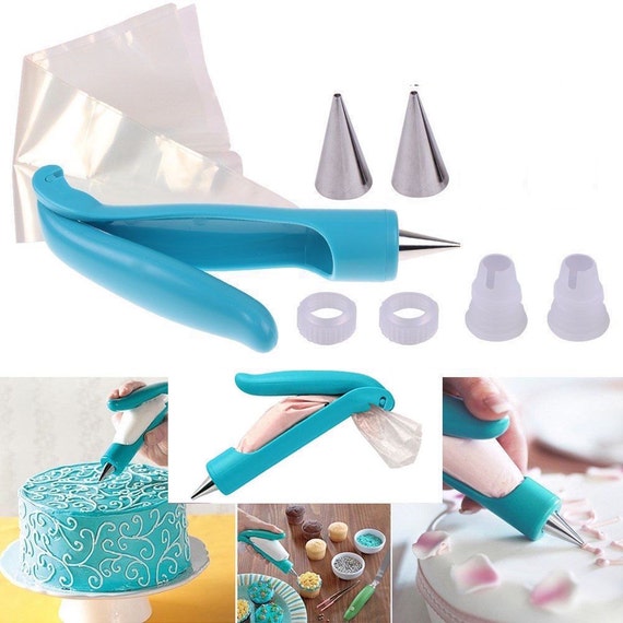 Icing bag and nozzles hot sale