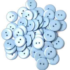 Light Blue Buttons, Sky Blue Color, Shiny Finish, Raised Wide Edge, Small  Size, Two Holes, for Blouse Shirt Sewing DIY, 10mm, 0.4inch -  Finland