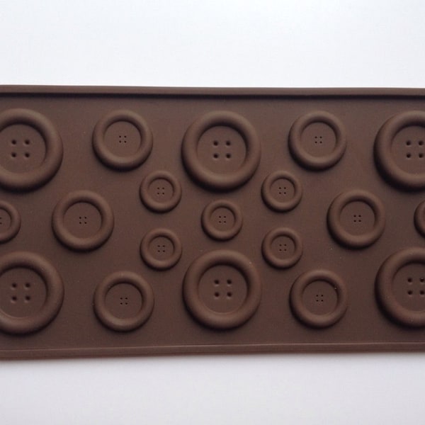 New! Button Chocolate Silicone Tray Party Cake Chocolate Buttons Fondant Decorating Baking Set Candy tools supplies gumpaste