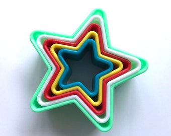 Große 5 Stück Ausstecher Stern Plunger Kuchen Gum Paste Dekorieren Backen Backen Werkzeuge Zubehör Cutter Cupcake Candy Hochzeit Gumpaste Küche