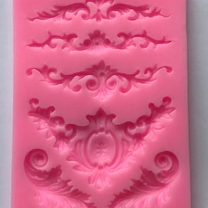  3D Hollow Leaf Fondant Lace Mold, Multi Leaves Flower Shapes  Silicone Lace Mould for Cake Decorating Molds Fondant Impression Mat for  Chocolate Sugar Candy Cupcake Baking (B_7.56x3.92x0.12inch) : Home & Kitchen