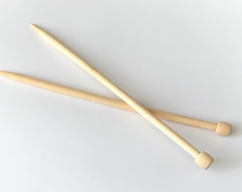 Select Size 9" Bamboo single pointed knitting needles point us 0 1 2 2.5 3 5 6 7 8 9 10 10.5 10.75 10.85 11 13 15 2.25 4 2.75 2.5 3.0 5.5 mm