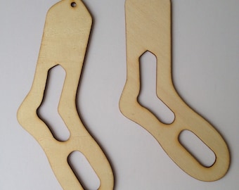 New Adult Stocking Sock Stretchers Wooden Sock Forms Wool Knitting Tools Blocker Blockers Knitting Board Large Form