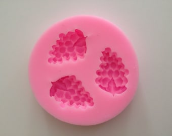 New Grape Soft Silicone Mold Fondant grapes Mat Cake Decorating Cupcake Wedding Cookie Cupcake Candy Chocolate Baking Tools Supplies