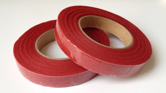 2 Pcs Floral Stem Wrap Red Tape Florist Tape Wedding Supplies Cake Sugar  Flower Red Florist Tape Floral Tape