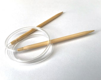 Select 40" (100cm) Bamboo circular knitting needles sizes us 0 1 2 2.5 3 5 6 7 8 9 10 10.5 10.75 10.85 11 13 15 2.0 2.75 3.0 4.0 5.5 mm
