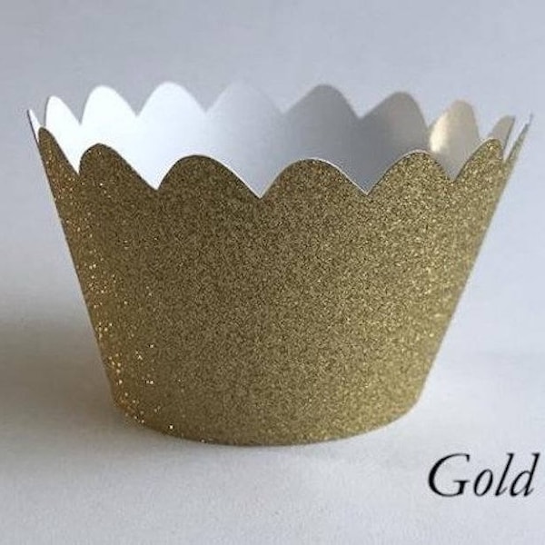 12 pcs MINI Small Beautiful Glitter Wedding Filigree Cupcake Liners Liner Baking Cup Cupcake Wrapper Cupcake Wrappers