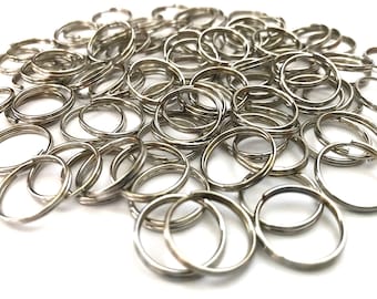 200 pcs 16mm Silver Tone Double Loops Split Open Jewelry #20 Hardware Jewelry Making Tools Supplies Hardware Findings