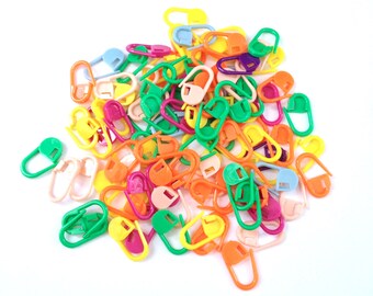 New! 50 count Knitting Stitch Holders Markers Stitch Notion Accessories stitch markers Notions Tools Supplies Crochet Weaving Yarn