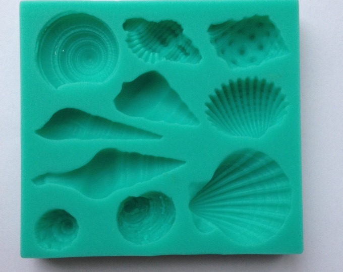 Shells Seashell Silicone Mold Soft Silicone Mold Fondant Mat - Etsy
