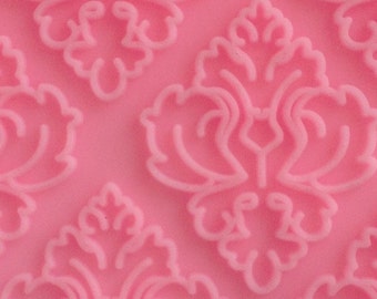 Damask Lace mold cupcake cake silicone baking candy decorating mould Wedding Beautiful Generic fondant chocolate