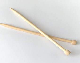 Select size 13" Bamboo straight single pointed point knitting needles sizes us 0 1 2.0 2.25 3.0 4.0 5 6 7 8 9 10 10.5 10.75 11 13 15  5.5 mm