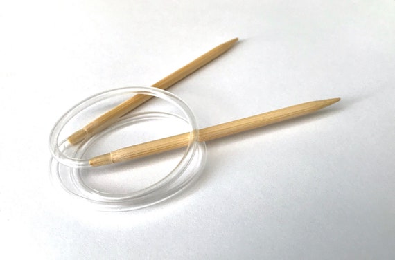 15.7 40cm Bamboo Circular Knitting Needles Sizes US 0 2.0mm 1 2.25