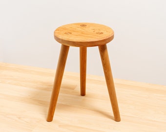 Three legged stool-cherry wood
