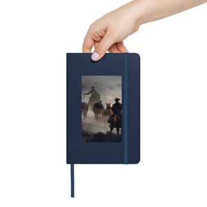 Cowboys and USA Flag Hardcover Bound Journal Notebook
