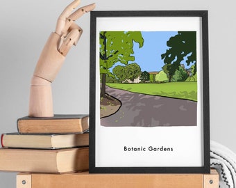 Botanic Gardens, Belfast City, Northern Ireland, Student Gift, Queens Graduate Present, Travel Souvenir, Home Wall Art