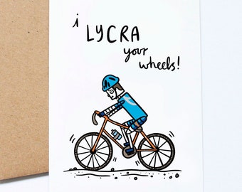 Bicycle Father’s Day, Cyclist Dad, Active Dad, Funny Pun, Cycling Card