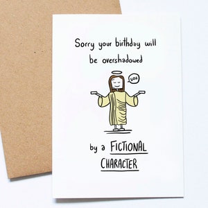 Christmas Birthday, December Birthday, Card for an Atheist, Happy Birthmas, Fictional Character, Birthday around Xmas