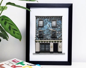 The Spaniard Bar, Belfast Pub, Northern Ireland Art, Illustrated Print, Gift From Belfast