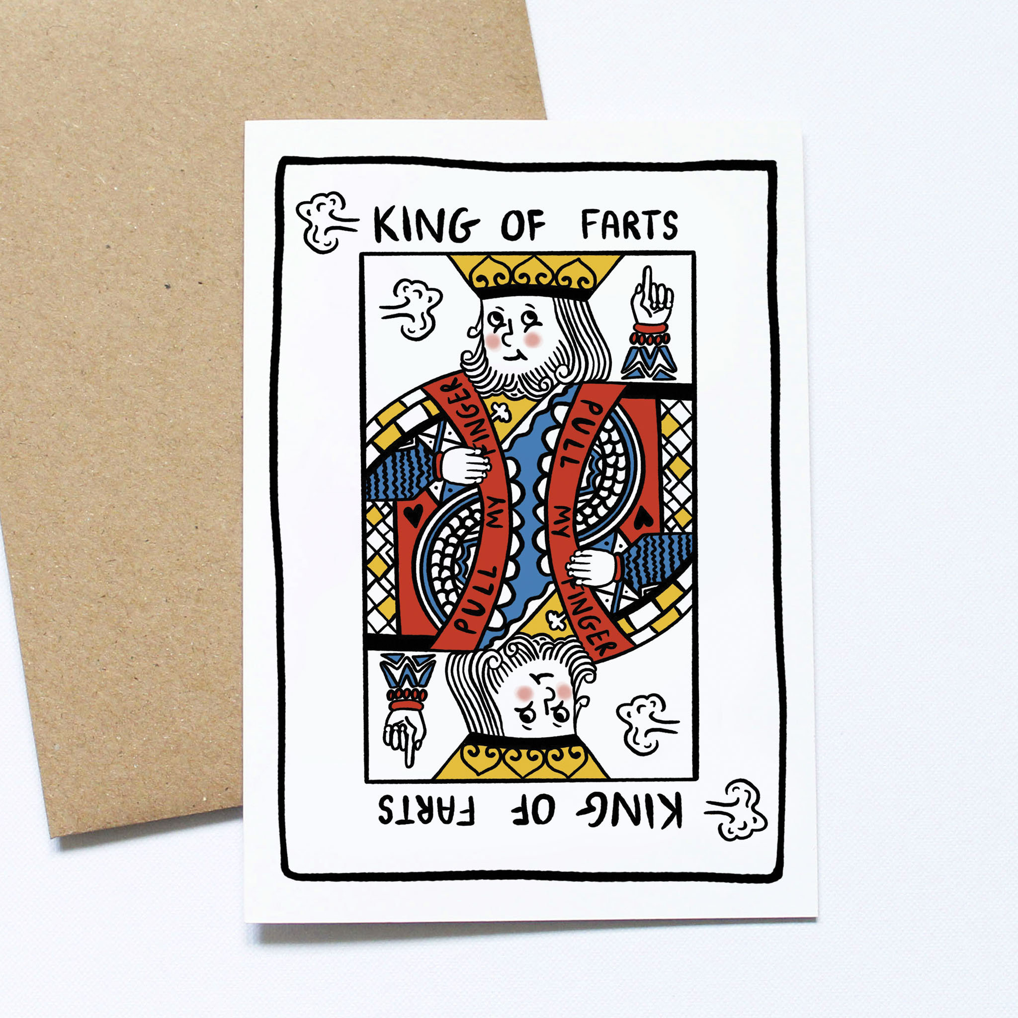 King of Farts Playing Cards Funny Birthday Card for Dad - Etsy UK