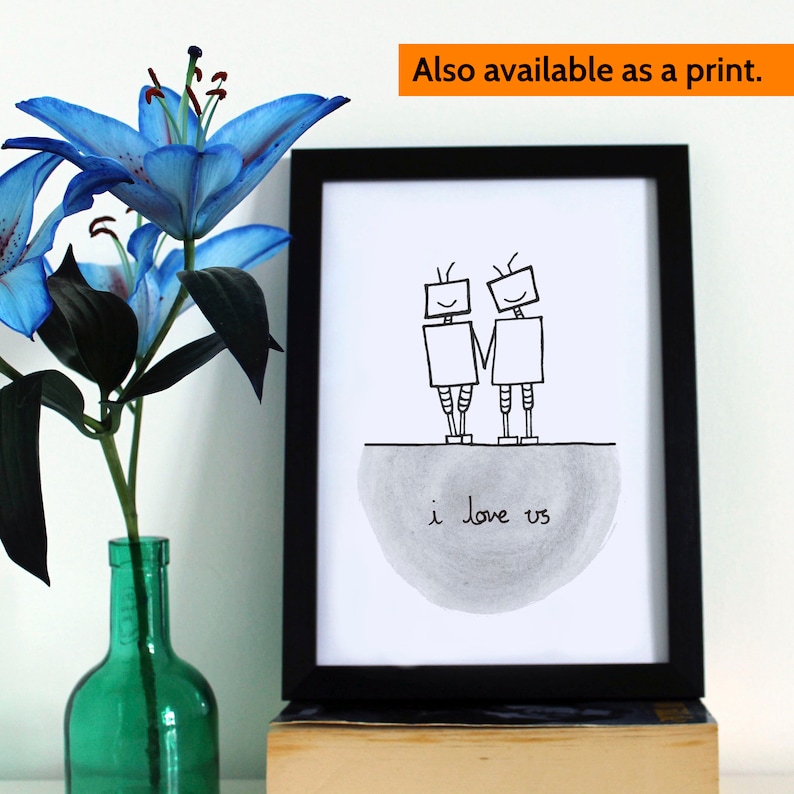 Cute Valentine Card Nerd Love Card Geek Couple I Love Us ...