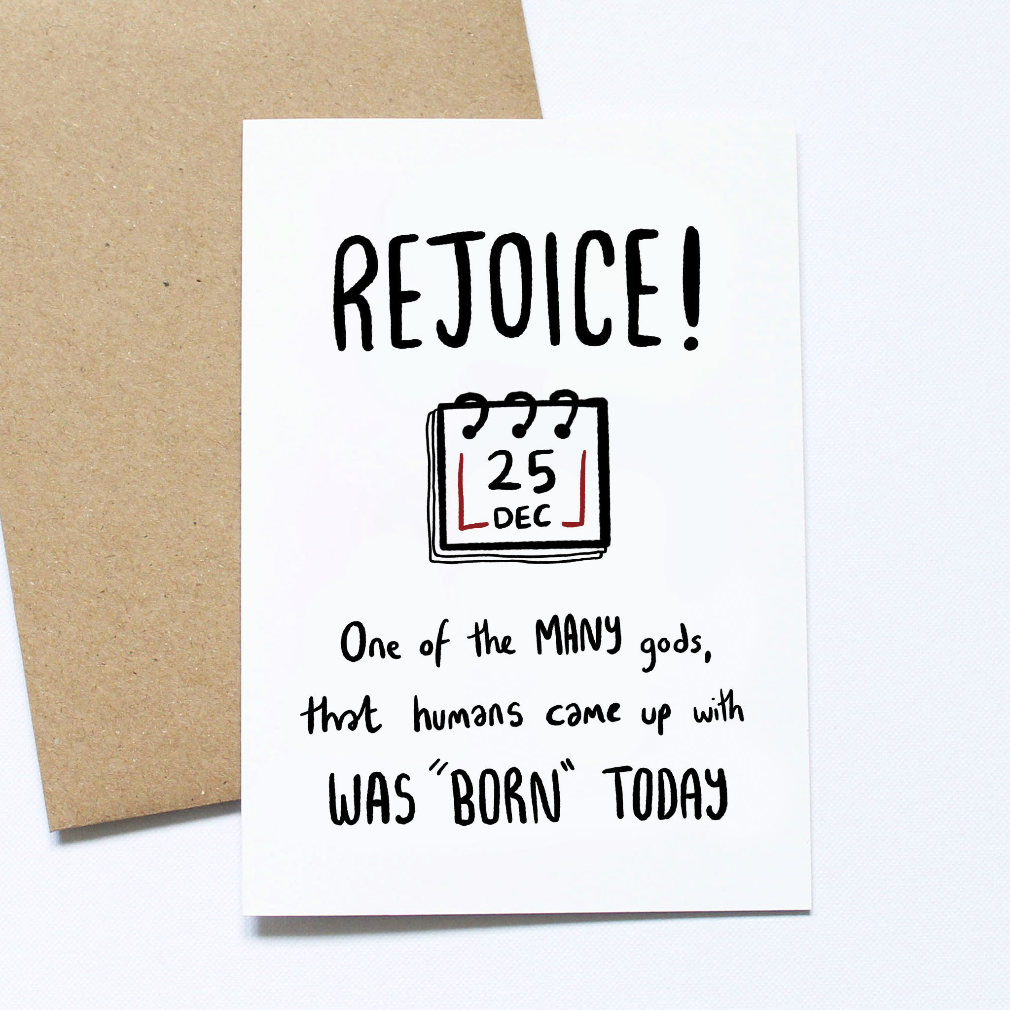 Atheist Holiday Greeting Cards Winter Solstice Funny Etsy UK