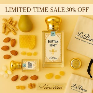 Egyptian Honey Eau de Parfum – Luxurious, Warm & Golden Honey Perfume | LaBron®