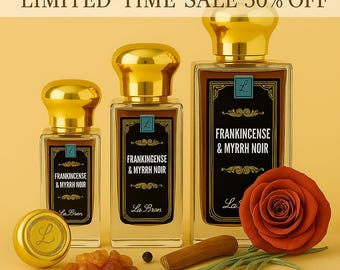 Frankincense & Myrrh NOIR Eau de Parfum – Dark Resin and Amber | LaBron® Artisan Perfumer