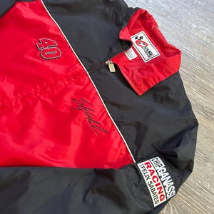 Vintage Sterling Marlin NASCAR Racing full zip Windbreaker Jacket Coors Light Chase