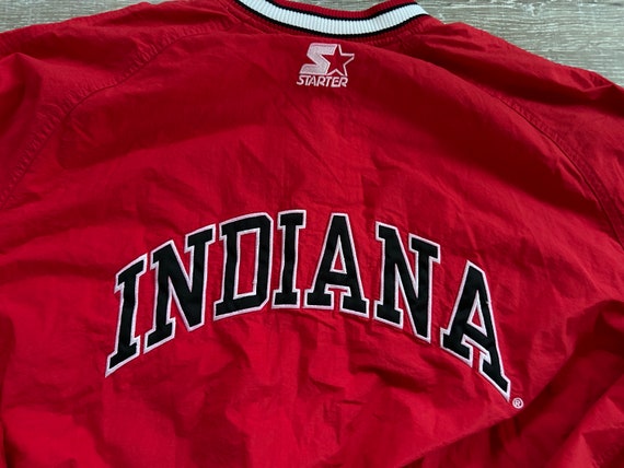 VTG 90s Indiana Hoosiers Pullover Windbreaker Jac… - image 9