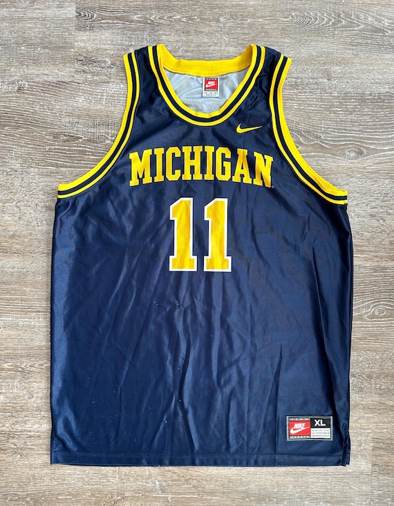 90s NIKE ミシガン大学 バスケットボール ユニフォーム Vintage 90s Nike Michigan Wolverines Jersey NCAA Basketball USA