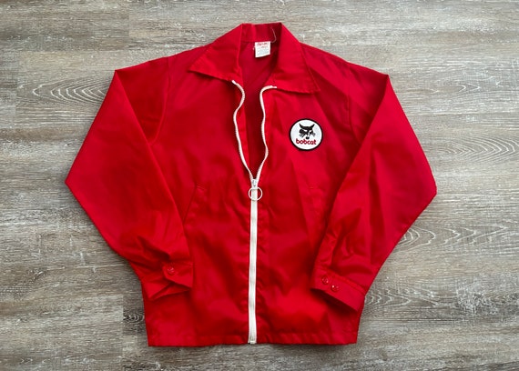 Vtg 70s Cap’n Jac windbreaker jacket red full zip… - image 1