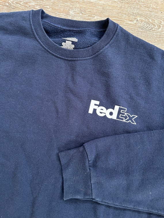 Vtg 2000s FedEx Federal Express CrewNeck Sweatshi… - image 3