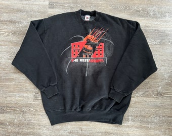 Vintage 90s Michael Jordan’s Restaurant Crewneck Sweatshirt NBA basketball logo