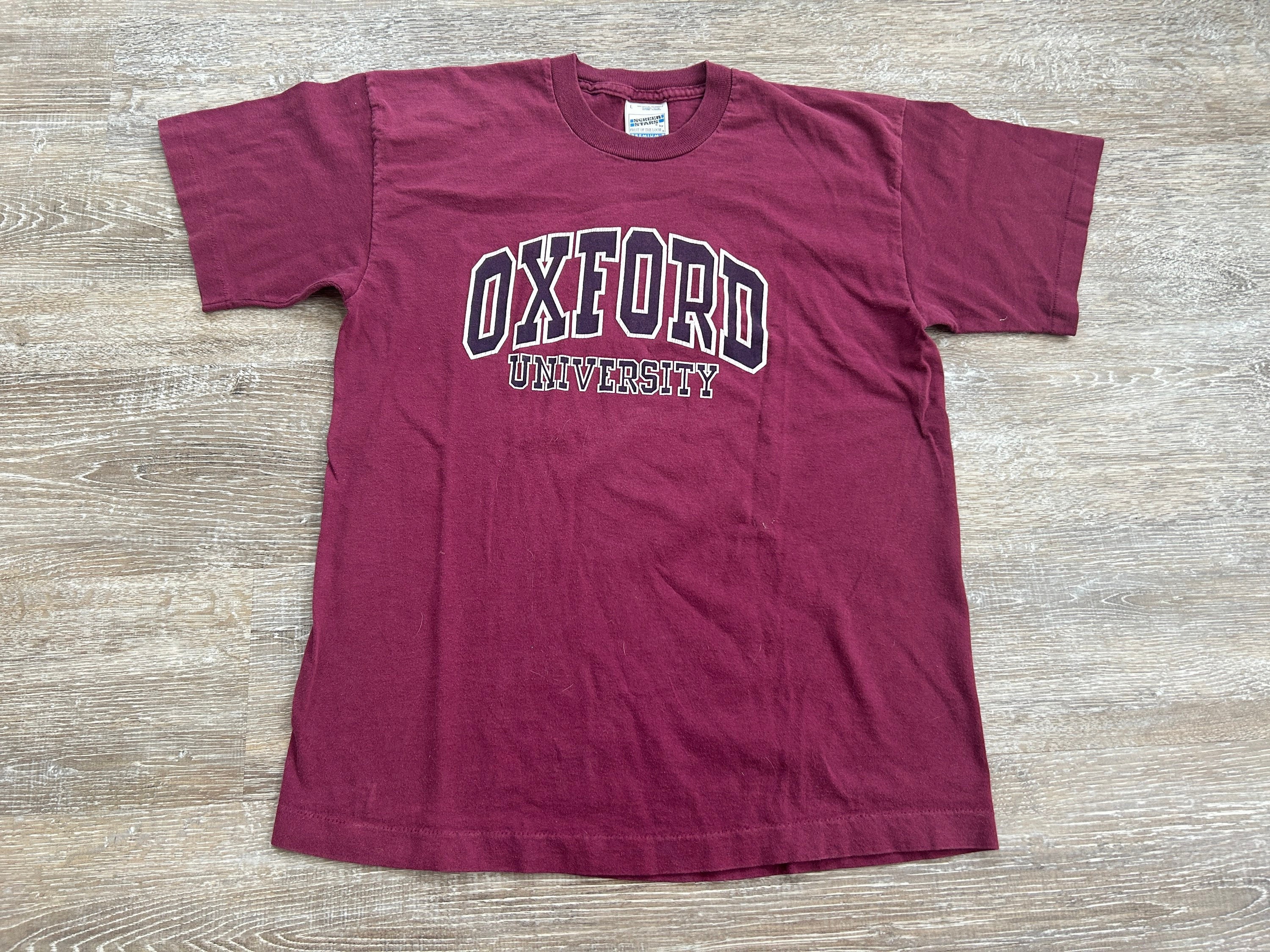 Vintage 90s Oxford University Single Stitch T Shirt England Vintage 90s Oxford University Single Stitch T Shirt England