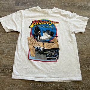 Vtg 80s Indiana Jones Last Crusade Movie Promo T Shirt