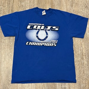 VTG 2003 Indianapolis COLTS T-shirt Football AFC South Champions, verkrijgbaar