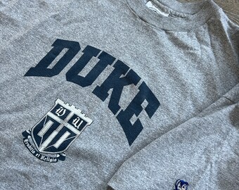 Vtg 90s NCAA Basketball T Shirt Duke Blue Devils University Store Single Stitch