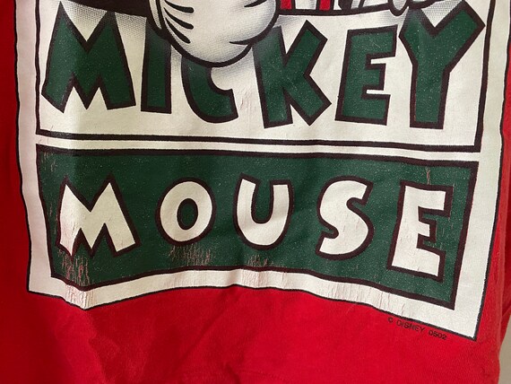 Vintage 90s Mickey Mouse T-Shirt Single Stitch BI… - image 5