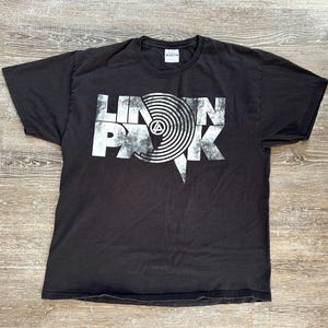 Vtg 2000s Linkin Park Band T-Shirt Concert Y2K Promo Hybrid Theory Meteora Hanes