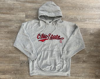 Vtg 2000s OSU Ohio State Buckeyes Hoodie Sweatshirt Embroidered Y2K Steve & Barry’s