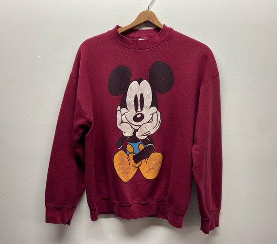 VTG 90s Mickey Mouse Logo Walt Disney World Crewn… - image 1