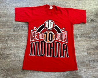 Vtg 1993 Big 10 Champions Indiana Hoosiers Basketball T Shirt IU Women’s Medium 90s