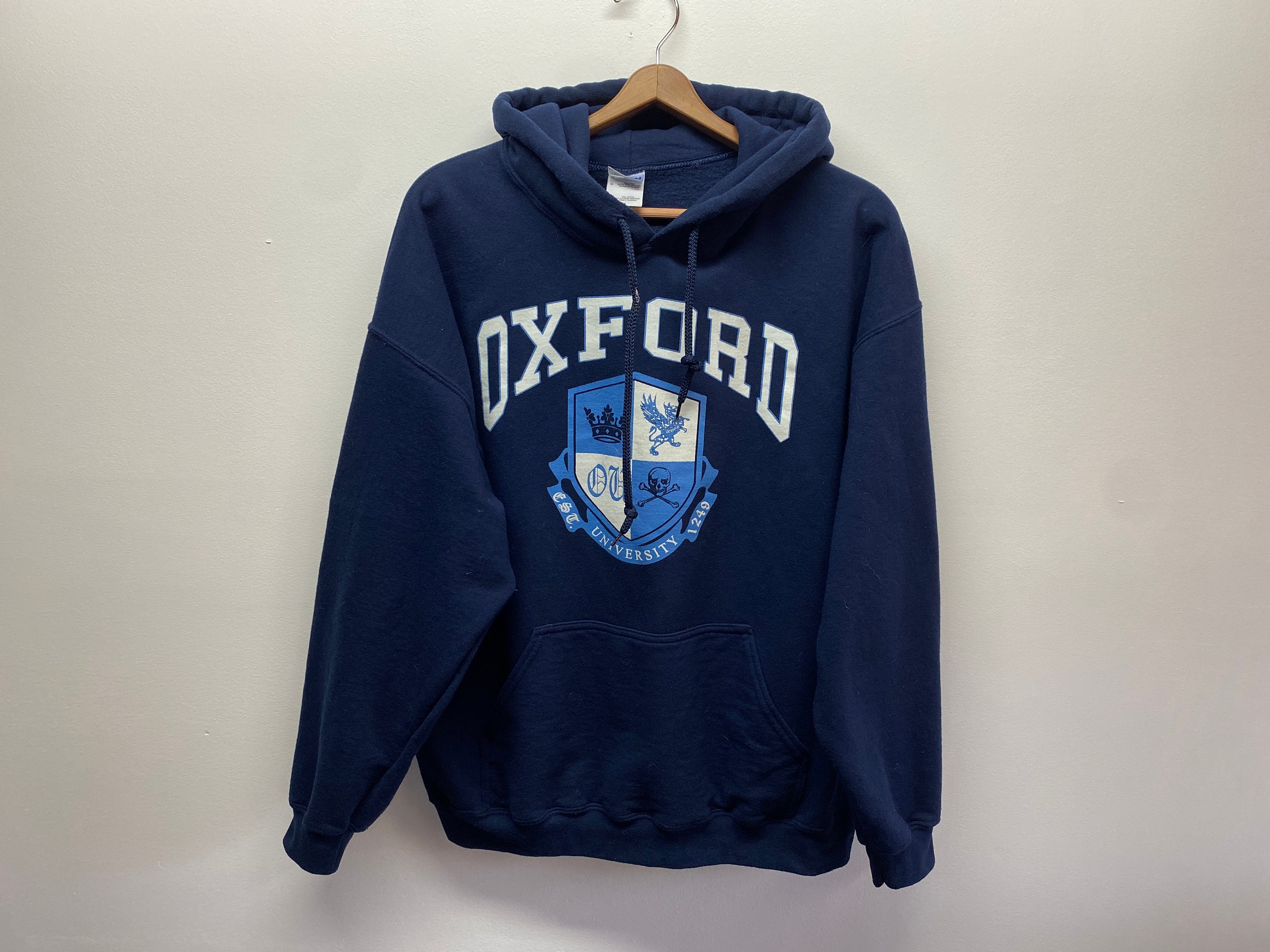 Vintage 2000s Oxford University Hoodie Sweatshirt England UK
