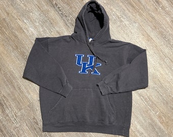 Vtg 2000s Kentucky university wildcats Hooded Sweatshirt Embroidered y2k