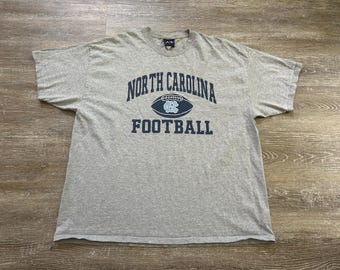 Vtg 2000s North Carolina Tar Heels Football T Shirt UNC University NCAA xxl Logo